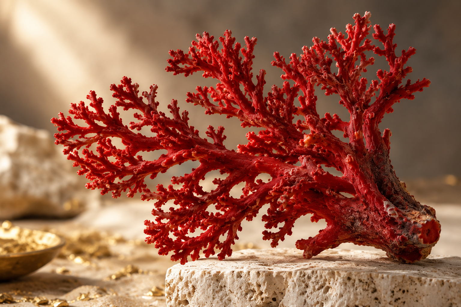 Corail rouge naturel de Tunisie