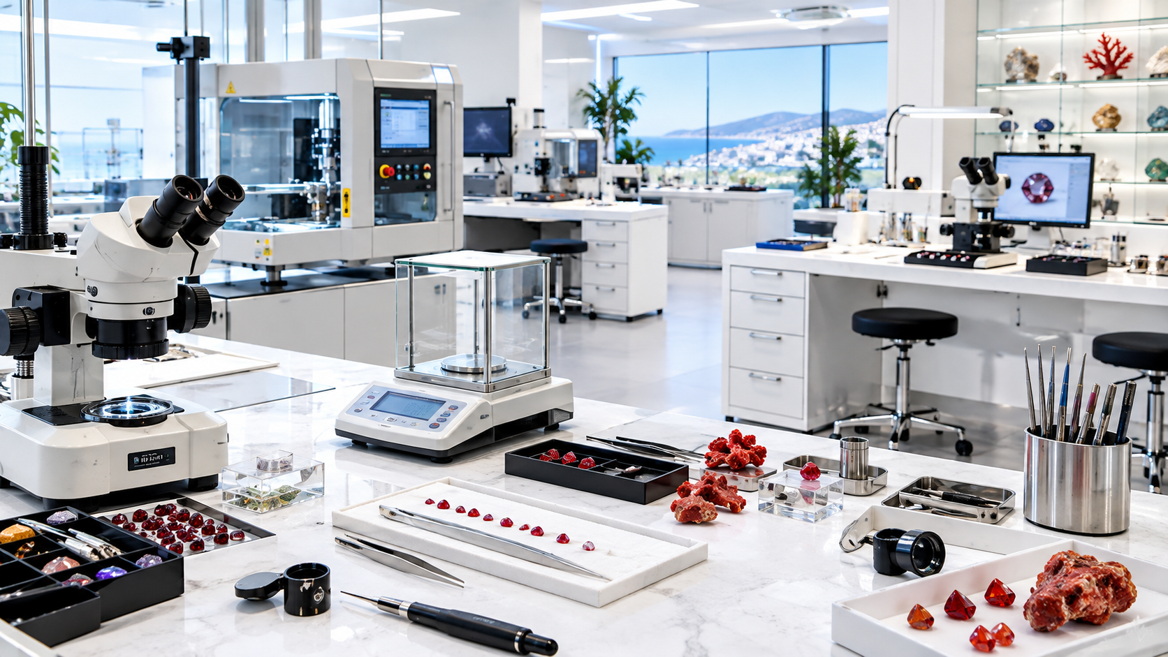 Laboratoire de gemmologie haut de gamme